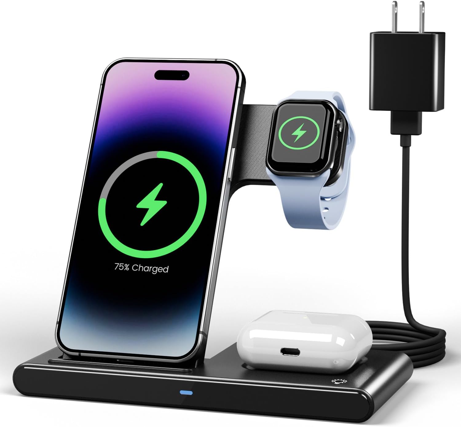 Wireless Charger iPhone Charging Station: in Charger Stand